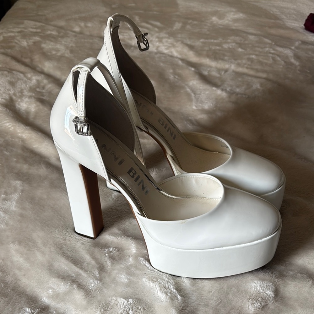 White Platform Heels for Women